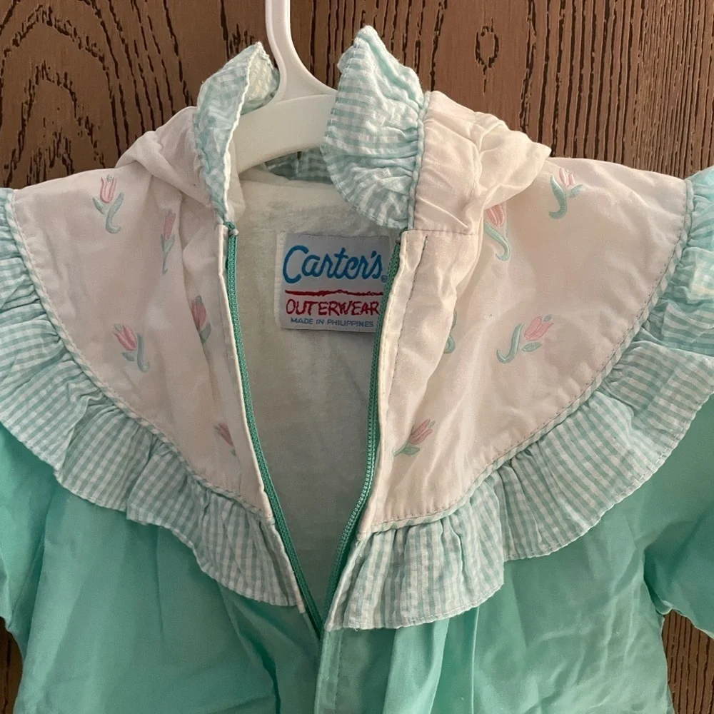 Carter's Mint Green Baby Jacket with White Accents